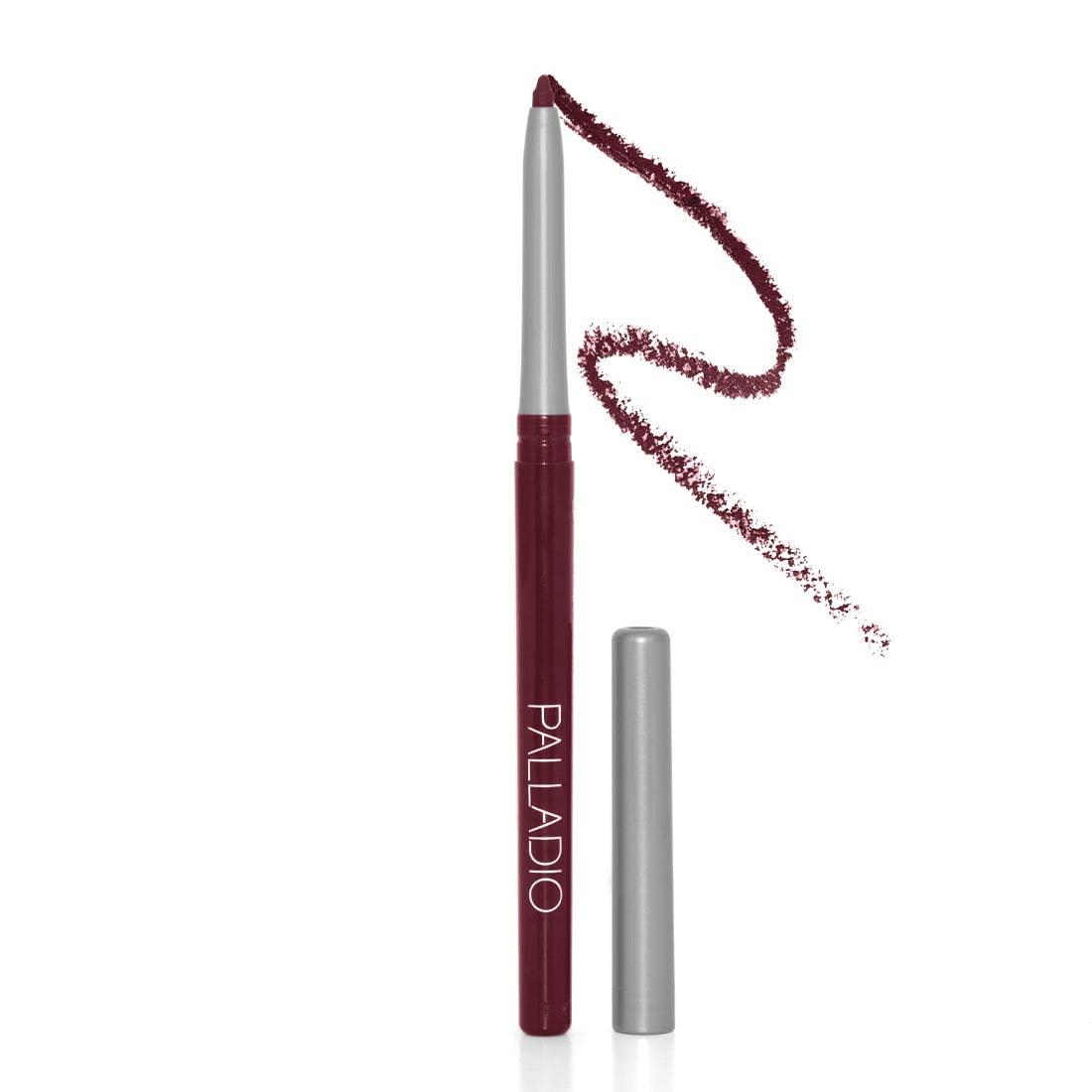 Palladio  Retractable Waterproof Lip Liner High Pigmented and Creamy Color Slim Twist Up Smudge Proof Formula with Long Lasting All Day Wear No Sharpener Required  Black Berry  1 Count Black Berry 1 Count (Pack of 1)