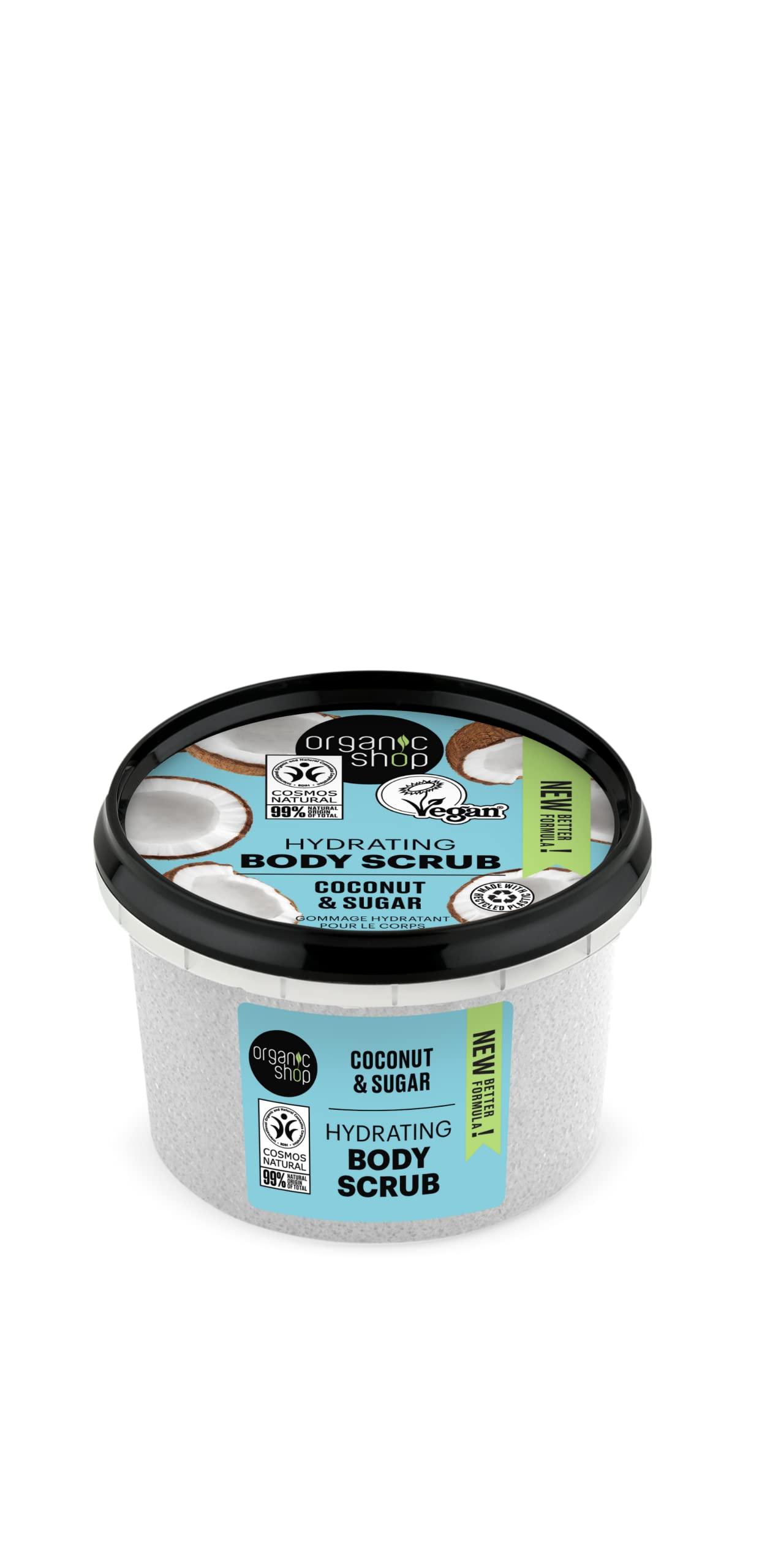 Organic Shop Hydrating Body Scrub Coconut (250ml) coconut 250 ml (Pack of 1)